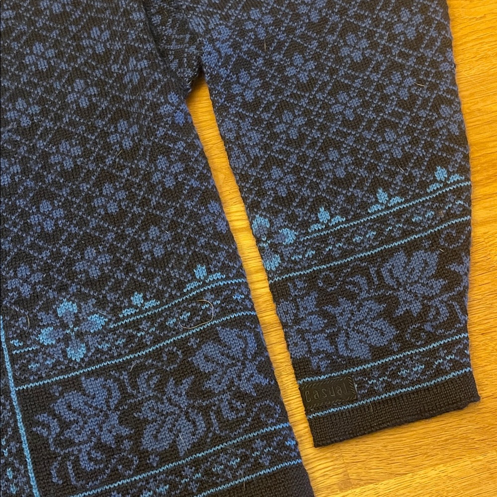 Dale of Norway Blue and Black Knit Sweater - Picture 3 of 10